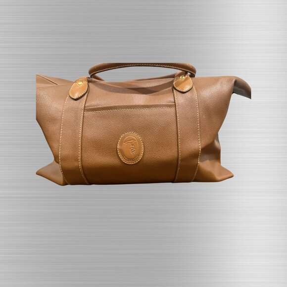 Trussardi Brown Leather Duffle Bag – Classic & Timeless - Picture 1 of 11